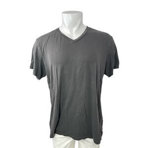 Sol Angeles Mens Gray V Neck Short Sleeve Basic Plain Casual Tee T-Shirt Top XXL